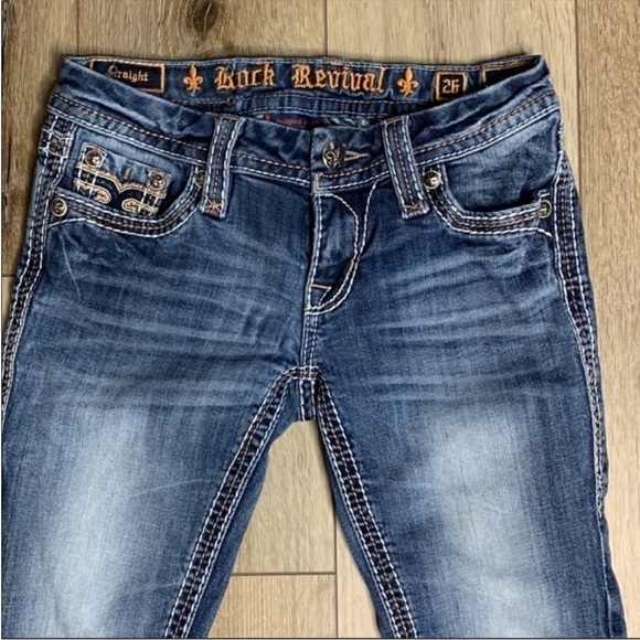 Rock Revival Trixie Straight Denim Blue - Picture 2 of 9